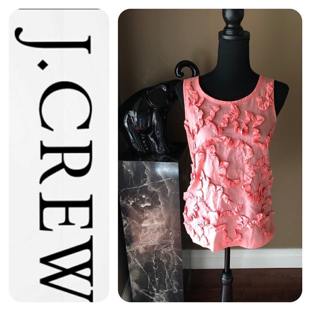 J.Crew Sleeveless Blouse with Design